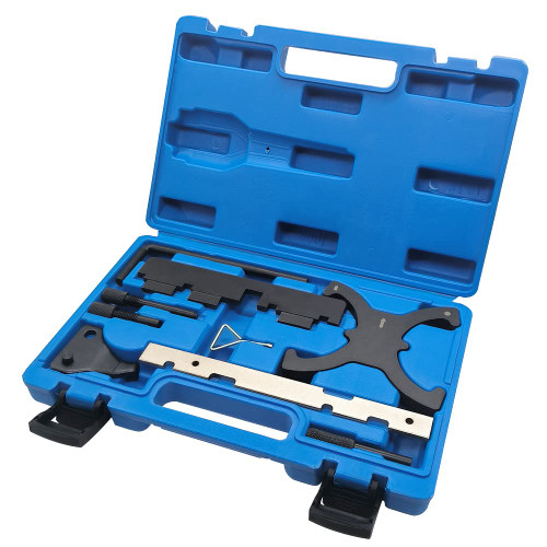 YSIL Engine Timing Locking Tool Kit Camshaft Flywheel Belt Alignment Tools Compatible with Ford Focus Fiesta Volvo Mazda 1.4 1.6 1.8 2.0 Di/TDCi/TDDi Ecoboost 1.6 Ti-VCT 1.5/1.6VVT 9pcs