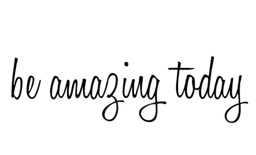 Inspirational Attitude Vinyl Wall Decal Be Amazing Today Quotes Wall Stickers Inspirational Decals Home Decor (Amazing)