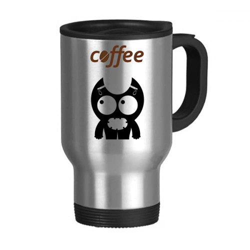 Universe Alien Monster Alien Creature Mug Flip Lid Stainless Steel Cup Car Thermos Drinkware