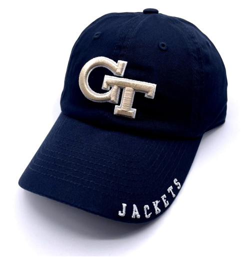Georgia Yellow Jackets Classic Edition Hat Navy Blue Adjustable Embroidered Team Logo Cap