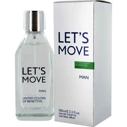 United Colors of Benetton Let's Move Man Eau de Toilette Spray for Men, 3.3 Ounce