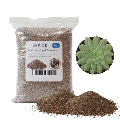20QT Organic Vermiculite, Horticultural Vermiculite for Plants, Soil Additive for Potted Plants, Vermiculite Coarse Hydroponic for Succulent Orchid Gardening
