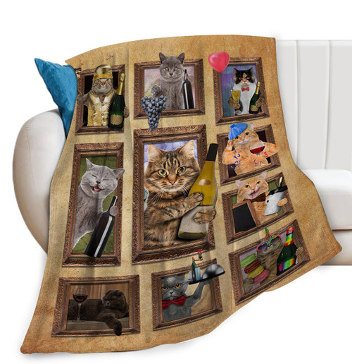 Cat Wine Blanket Funny Cute Animal Print Throw Blankets for Couch Sofa Bed Stuff Decor Lightweight Soft Cozy Fleece Plush Warm Flannel Bedding Gifts for Girls Boys Kids Men Women Adults Lover 40"x50" Cat Wine Blanket Funny Cute Animal Print Throw Blankets for Couch Sofa Bed Stuff Decor Lightweight Soft Cozy Fleece Plush Warm Flannel Bedding Gifts for Girls Boys Kids Men Women Adults Lover 40"x50"