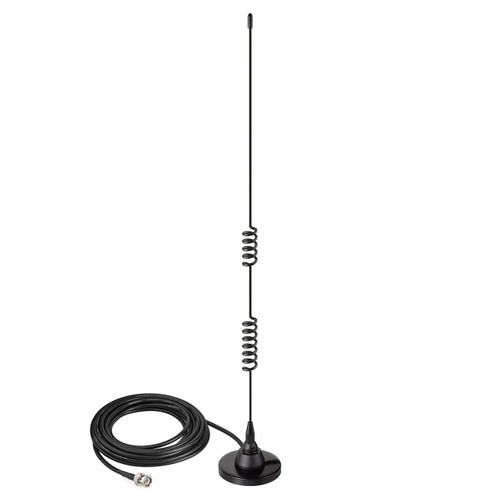 Bingfu Ham Radio Antenna Police Radio Scanner Antenna Amateur Mobile Radio Antenna Magnetic Base BNC Male Antenna Compatible with Uniden Bearcat Whistler Radio Shack Police Radio Scanner