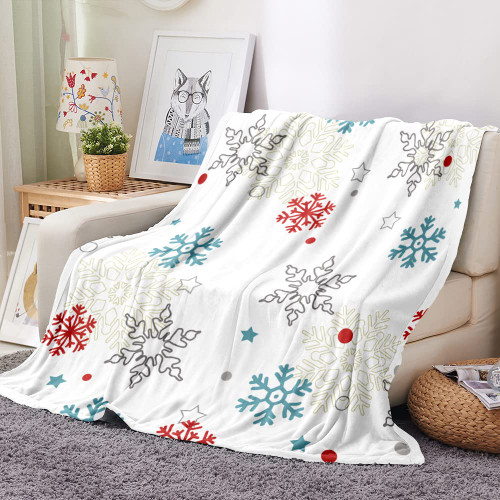 Galoker Christmas Throw Blanket Snowflake Couch Blanket Super Soft Flannel Throw Blanket Winter Plush Fuzzy Warm Bed Blanket Christmas Holiday Decor for Couch Bed 50"X60" Galoker Christmas Throw Blanket Snowflake Couch Blanket Super Soft Flannel Throw Blanket Winter Plush Fuzzy Warm Bed Blanket Christmas Holiday Decor for Couch Bed 50"X60"