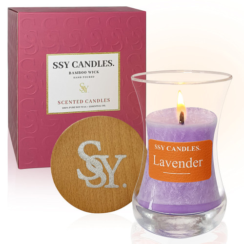 Scented Candles for Home, Lavender Scented Candle?Large Jar Candle 100% Natural Soy Wax Candles Relaxing Aromatherapy Candle Housewarming Gift Scented Candles for Home, Lavender Scented Candle?Large Jar Candle 100% Natural Soy Wax Candles Relaxing Aromatherapy Candle Housewarming Gift