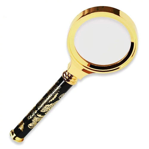 FairUo Magnifying Glasses,Handheld Magnifying Glass, 10X Hd Lens Old Man Portable Reading Magnifier for Watch Phbook Newspaper Text Message Manual Identification Coins Jewellery Porcelain Stamp