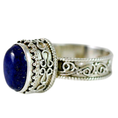 Navya Craft Lapis Lazuli Oval 925 Solid Sterling Silver Handmade Women Statement Ring Boho Ring size 4 to 13 Christmas Anniversary Birthday Valentine Day Gift wife her mother sister best friend Navya Craft Lapis Lazuli Oval 925 Solid Sterling Silver Handmade Women Statement Ring Boho Ring size 4 to 13 Christmas Anniversary Birthday Valentine Day Gift wife her mother sister best friend