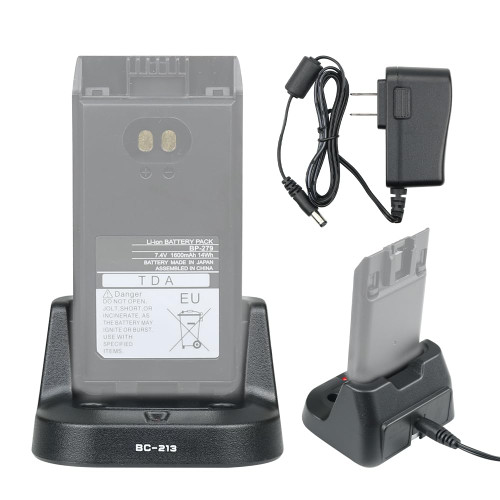 BC-213 Charger Base for ICOM F1000 F2000 F1100 F2100D A16 BP-279 BP-280 Two Way Radio Battery Desktop Charger