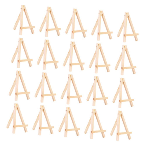JEWEDECO 20pcs Small Easel Table Easel Art Easel Tabletop Easel Display Easel Easels for Display Wood Easel Kids Easel Paint Easel Easels for Painting Canvas Wooden Easel Mini Child