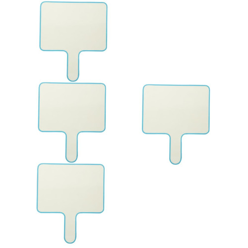 MAGICLULU 4pcs Answer Board Double Sided whiteboard whiteboards for Pocket Tool Dry Erase Paddles Dry Erase Board Small Hand held Dry Erase Quick Response Board Blank Answer Paddle