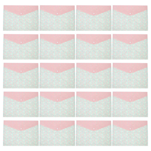VILLCASE 20Pcs Folder Plastic a4 envelopes Document a4 Binder Pockets File envelopes File Storage Organizer Plastic File Clear Poly envelopes a4 File Pouch Files abs Student Bag Translucent