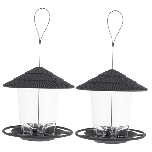 NOLITOY 2pcs Hanging Bird Feeder Garden Birds Feeding Bowl Wild Bird Hanging Feeder Bird Feeding Ports Wild Feeder Bandejas para Comida Yard Bird Feeder Bird House