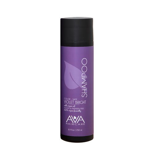Ava Haircare - Violet Bright Shampoo - Vegan, Sulphate Free, Paraben Free, Cruelty Free - Violet Shampoo (8.4oz)