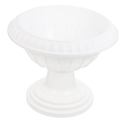 Yardwe 2pcs Hydroponic Flower Pot Plastic Succulent Planter Wedding Flower Vase White Garden Flowerpot Balcony Planters Pedestal Flower Pot Flower Pots for Indoor Plants Juicy Urn