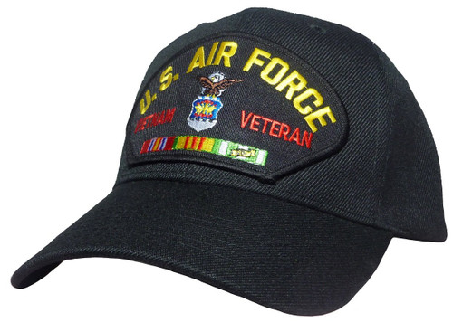 Military Productions US Air Force Vietnam Veteran Cap Black Military Productions US Air Force Vietnam Veteran Cap Black