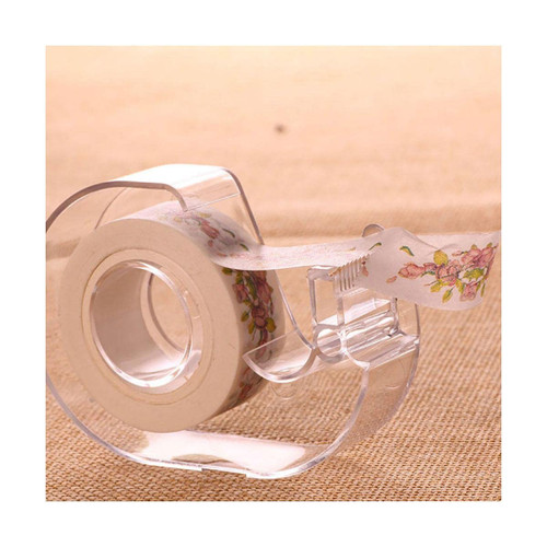 BREWIX Desktop Tape Dispenser Plastic Tape Cutter Dispenser Adhesive Tape Holder Under for Extension Makeup Tools Adhesive Roll Holder Tapes
