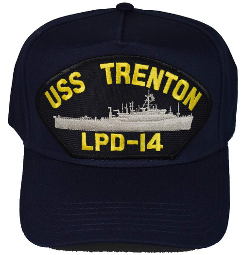 EC USS Trenton LPD-14 Ship HAT - Navy Blue - Veteran Owned Business
