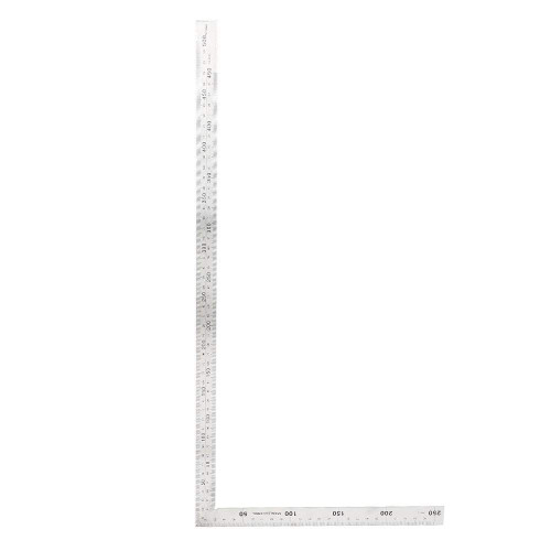 Stainless Steel Angle Ruler, Stainless Steel 90 Degree Right Angle Ruler Measurement Square Tool Measuring Ruler Protractor Angle Ruler(500mm*250mm)