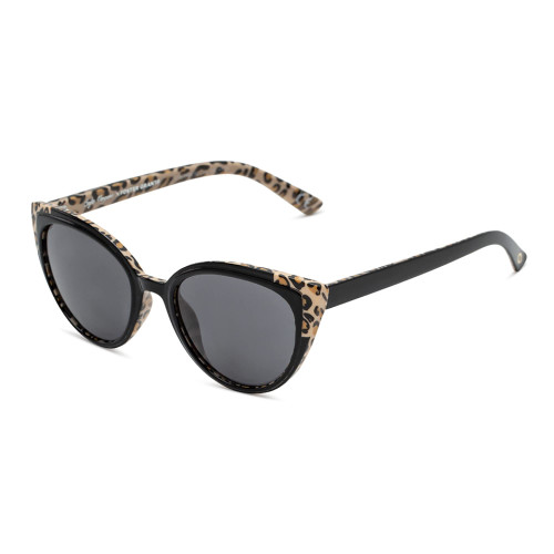 Sofia Vergara x Foster Grant Women's Mayra SunReaders Cat-Eye Reader Sunglasses, Black Leopard, 52 mm + 1.5