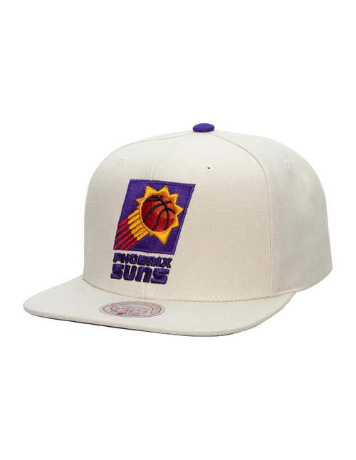Mitchell & Ness Phoenix Suns New Cream Beige Purple Orange Era Snapback Hat Cap