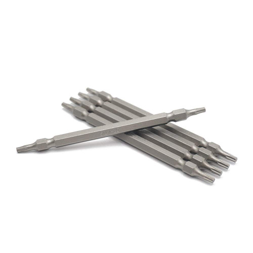 VIGANI Adapter Drill Bits,Driver Bits Set, Screwdriver Bits 5Pcs/Set 110mm Length Long Torx T15 Electric Screwdriver Bits Home Hand Tools CR-V 1/4" Hex Shank Double End Star Bit Set