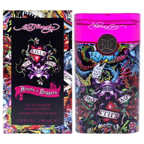 Christian Audigier Hardy Hearts & Daggers Eau De Parfum Spray for Women, 3.4 Ounce Christian Audigier Hardy Hearts & Daggers Eau De Parfum Spray for Women, 3.4 Ounce