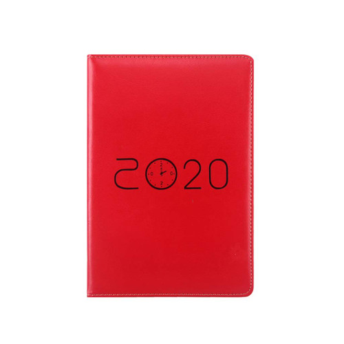 YIAAN Writing Notepads Notebook Leather Journals Softcover Diary Business Notebook A5 400 Pages Thick Paper Gift for Work and Learning Thick Paper (Color : Red)