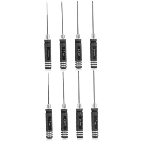 UKCOCO 2 Sets Hex Screwdriver Car Tool Car Kits Rc Car Hex Key Driver Hex Driver Model Kit Tools Rc Sproul Rc Tools Car Model Screwdriver Steel Precision Remote Control Aircraft