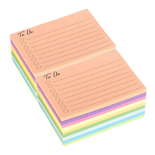 KALLORY 18pcs Colored Sticky Notes Post Memos Refrigerator Note Pads Page Markers Memo Books Pocket Notepads Ruled Note Stickers Lines Memo Pad Release Fluorescent Paper Memorandum Student