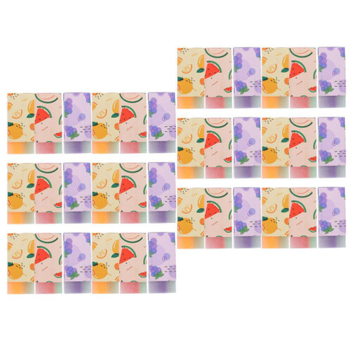 HOODANCOS 36pcs Cute Erasers Cute Pencil Eraser Portable Erasers Rectangular Drawing Writing Erasers Rubber Erasers Stationery Accessory for School Office Supply Stationery Kindergarten