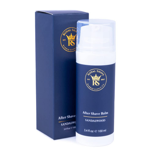 Royal Shave Aftershave Lotion for Men, Moisturizing Post Shave Balm for Sensitive Skin & Razor Burn - MADE IN UK (Sandalwood)