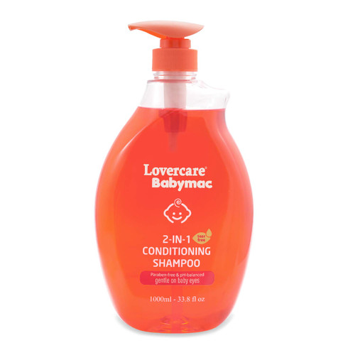 Lovercare Babymac 2-in-1 Conditioning Shampoo Tear Free - 33.8 Fl.oz