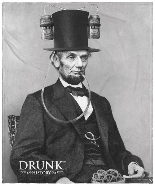 INTIMO Drunk History Funny Abraham Lincoln Silk Touch Plush Fleece Throw Blanket Wall Scroll