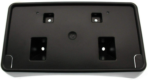 I-Match Auto Parts: Front License Plate Frame Bracket Tag Holder, Black Textured/Replacement for 2015-2021 Dodge Challenger for Models with Fogs 68175091AA CH1068146