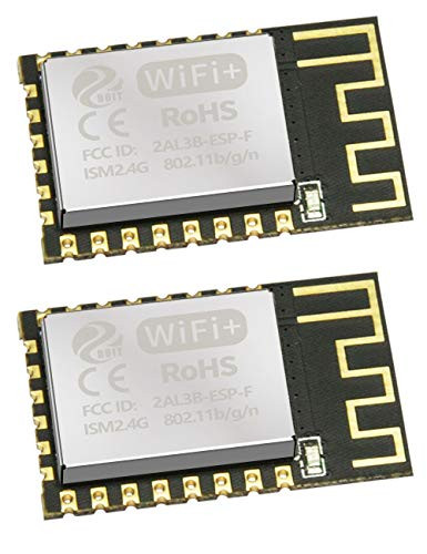Sumolink 2Pcs ESP8266 ESP-F Serial Wireless WiFi Module Compatible with Esp-12E and Esp-12F