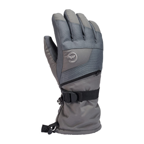 Gordini Kids' Ultra Drimax Gauntlet Glove, Gunmetal, Medium