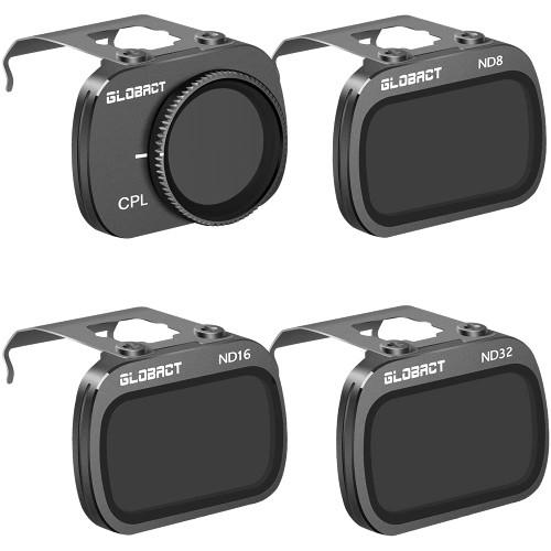 GLOBACT Mavic Mini 2 Filters Set for DJI Mavic Mini 2/Mavic Mini/Mini SE Accessories, Camera Lens Filters 4pcs(CPL, ND8, ND16, ND32)