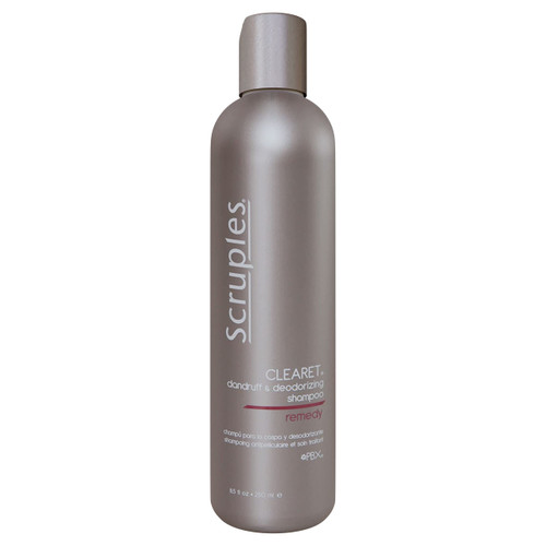 Scruples Clearet Anti Dandruff Shampoo - Professional Deodorizing Shampoo to Soothe Dry & Itchy Scalp From Flaking - Scalp Treatment + Cleanser (8.5 oz)