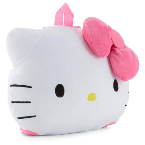 SANRIO Hello Kitty Squishee Pillow Backpack - Hello Kitty, My Melody, Kuromi - Hello Kitty Super Soft Squishee Cloud Pillow Backpack (Light Pink)