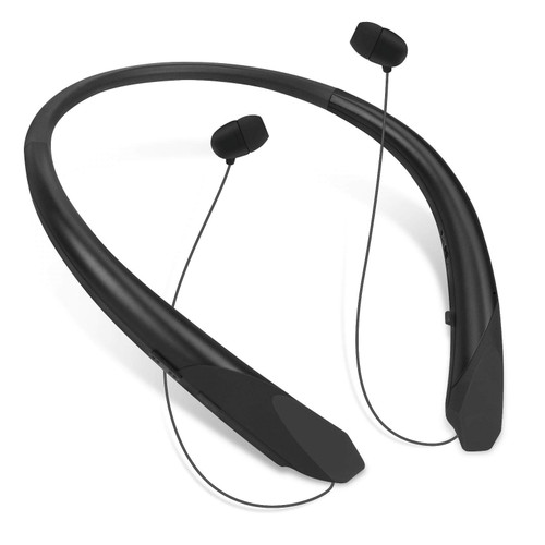 NVOPERANG Bluetooth Retractable Neckband Headphones, Wireless Headset Retractable Earphones Noise Cancelling Sweatproof Stereo Earbuds with Mic NVOPERANG Bluetooth Retractable Neckband Headphones, Wireless Headset Retractable Earphones Noise Cancelling Sweatproof Stereo Earbuds with Mic