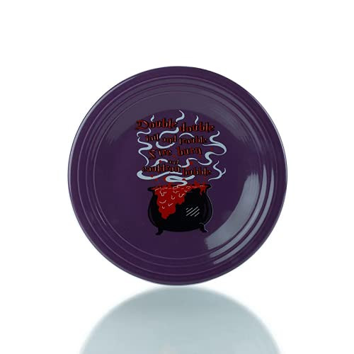 Fiesta 9" Round Luncheon Plate Halloween Cauldron