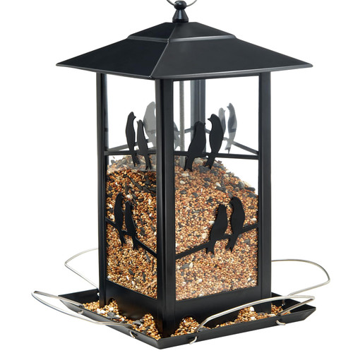 Bird Feeder, Vivace Metal Bird Feeder 4lbs Large Bird feeders for Outdoors Hanging Bird Feeder with Perches, Bird Seed Feeder Wild Bird feeders for Outside Garden Backyard, Black Bird Feeder, Vivace Metal Bird Feeder 4lbs Large Bird feeders for Outdoors Hanging Bird Feeder with Perches, Bird Seed Feeder Wild Bird feeders for Outside Garden Backyard, Black