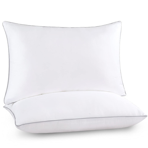 Bed Pillows for Sleeping 2 Pack - King Size Cooling Pillows Set of 2 for Side Back and Stomach Sleepers, Down Alternative Filling Luxury Soft Supportive Plush Pillows Bed Pillows for Sleeping 2 Pack - King Size Cooling Pillows Set of 2 for Side Back and Stomach Sleepers, Down Alternative Filling Luxury Soft Supportive Plush Pillows