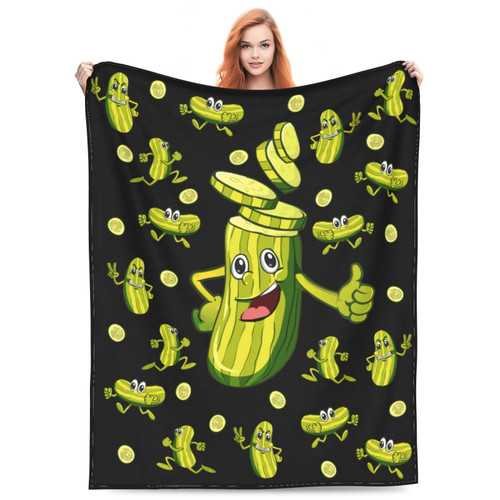 Jatcre Pickle Blanket Cozy Lightweight Throw Funny Blankets Pickle Gifts for Pickle Lovers Food Blanket Pickles Throws Home Decor for Bed Couch Sofa 50"x40" Jatcre Pickle Blanket Cozy Lightweight Throw Funny Blankets Pickle Gifts for Pickle Lovers Food Blanket Pickles Throws Home Decor for Bed Couch Sofa 50"x40"