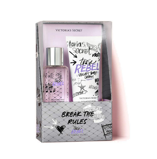 Victoria's Secret Travel Fragrance Mist & Lotion Gift Set (Tease Rebel)