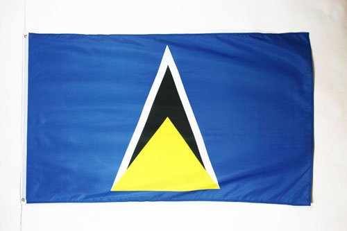 AZ FLAG Saint Lucia Flag 2' x 3' - Saint Lucian Flags 60 x 90 cm - Banner 2x3 ft