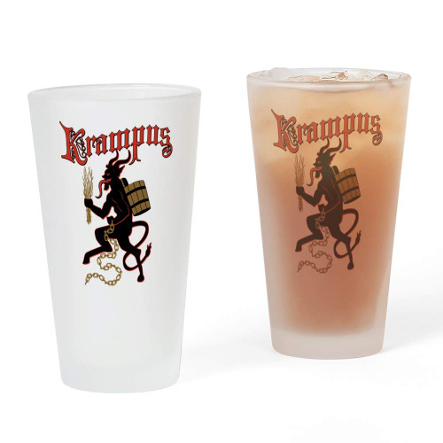 CafePress Krampus Pint Glass, 16 oz. Drinking Glass