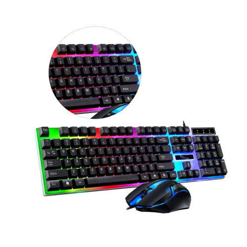 SWOOMEY Set Compact Ergonomic Keyboard Mechanical Feeling Keyboard Computer Wired Keyboard Ergonomic Gaming Keyboard Wired Mechanical Keyboard USB Wired Mouse Wireless Accessories