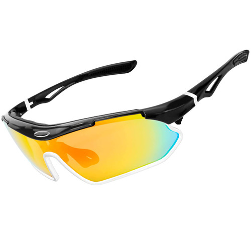 AVV Sports Sunglasses-UV400 Cycling Glasses With RX Insert & Sweat Resistant Design for Men Women Running Baseball Driving